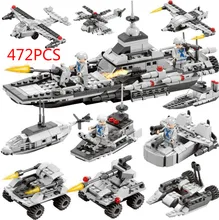 472pcs Building Blocks military Special Forces Soldiers Compatible All City Bricks Toys For Children Truck Helicopter special forces