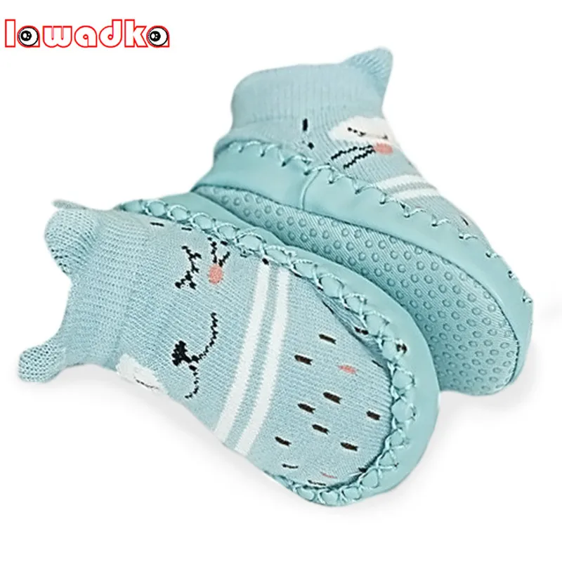 

Lawadka Fox Baby Socks Newborn Toddler Socks Anti-skid Leather Bottom Baby Floor Socks