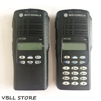 

Black Front Housing Case Cover Kit with Speaker Mic LCD For Motorola HT1250 Walkie Talkie Portable Radio