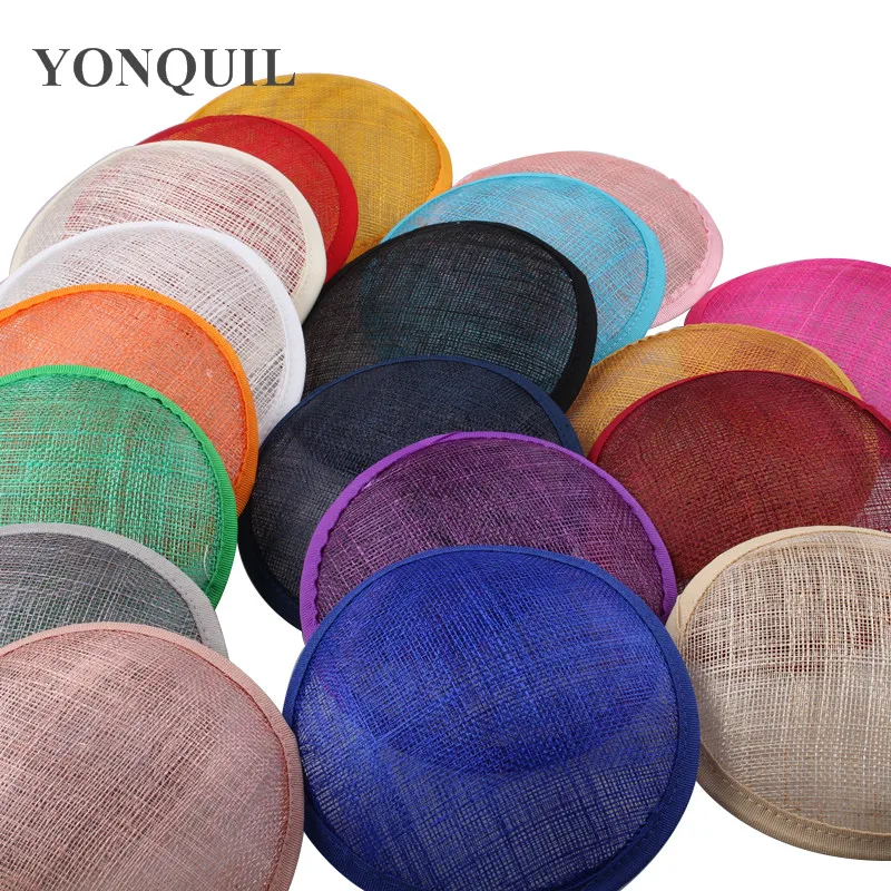 

2017 Multiple Color 13CM ROUND SINAMAY Weeding Fascinator Base for Headpiece New DIY Women Fascinator Hat 12pcs/Lot millinery