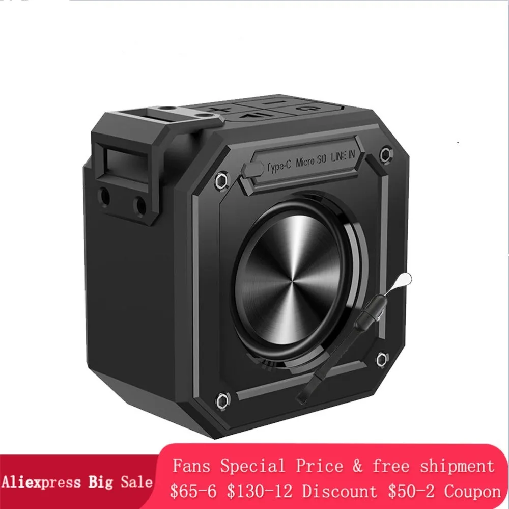 

15W Mini IPX7 Waterproof Portable Speaker Outdoor TWS Bluetooth Speaker Column High battery 24 hours play time with AUX TF Card