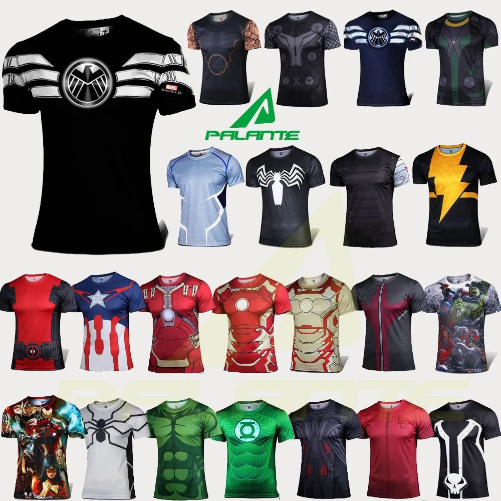 Marvel Super Heroes Avenger Captain America Batman sport T