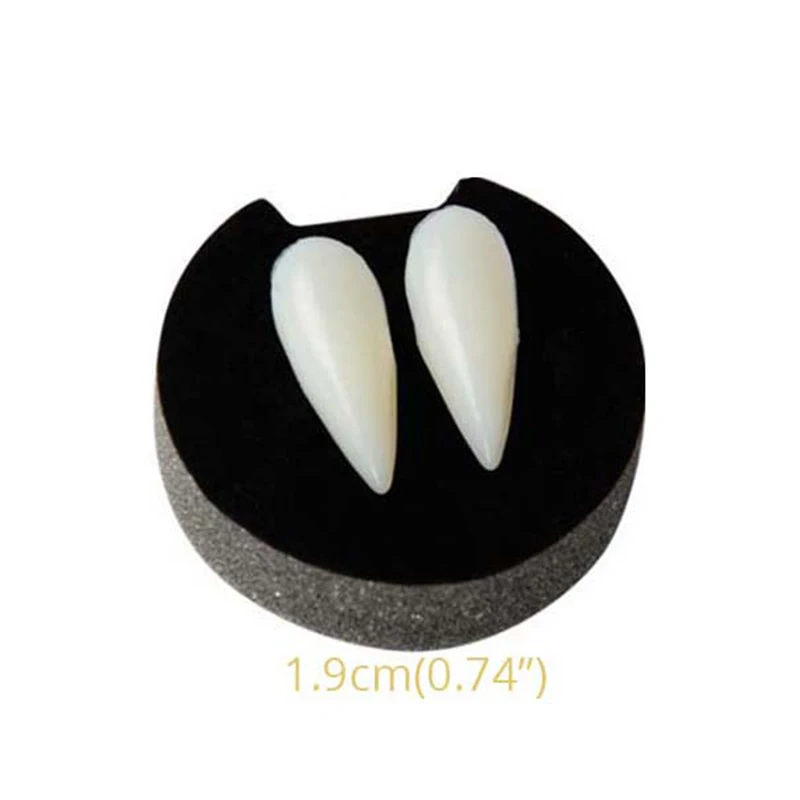 Cyuan Vampire Teeth Fangs Dentures Props Halloween Costume Props Party Favors Mask Holiday DIY Decorations Fake Vampire Teeth