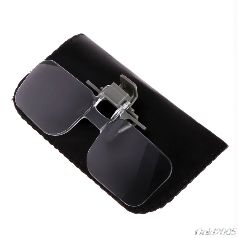 

1Pc 2X Glasses Style Magnifier Magnifying Glass with Clip for Reading G25 Whosale&DropShip