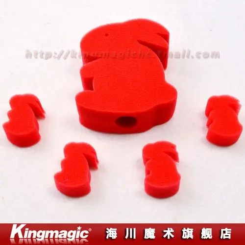 

Kingmagic Sponge Rabbits Magic Rabbits Magic Props Magic Tricks Set--Jumbo Sponge Rabbit 10pcs/lot
