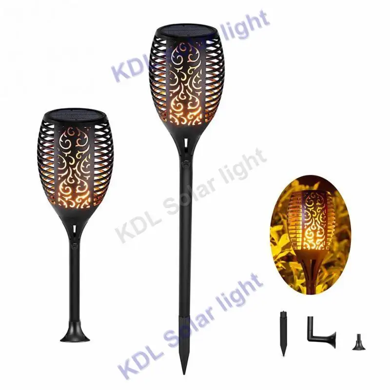 

3pcs/lot new arrival Solar 96LED Lawn Dancing flame Torch Lights radar 3 working mode vs 55/48/38/20 led 1 Pcs OR 2 Pcs 96 LED W