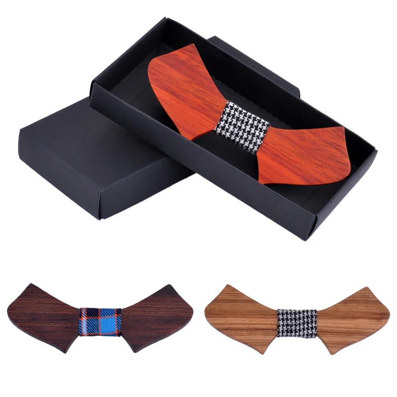 2018 novelty men wooden bow tie neckties Handmade Wood bowtie mens neck