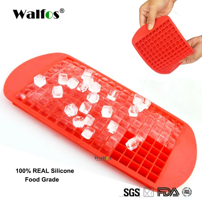 

WALFOS Food Grade Silicone 160 Small Ice Cube Trays Chocolate Mould Maker For Kitchen Bar Party Drinks Silicone Ice Maker Mold