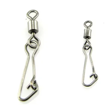 

Wholesale 200pcs/lot B-103 10# 1.6cm Fishing Tackle Swivel Fishing Hook Snap Fishing Snap Lure Connector Free Shipping