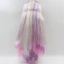 Обнаженная кукла Blyth, смешанные красочные волосы