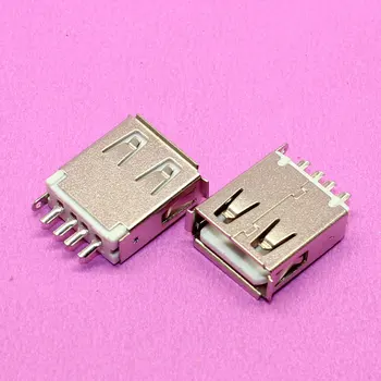 

YuXi 100% New USB 2.0 jack connector USB 180degree solder