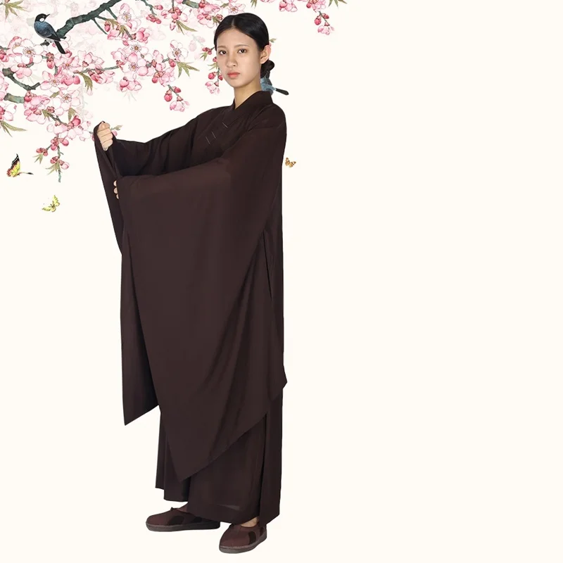 Buddhist monk robes female uniform zen clothing shaolin monk clothes buddhist costume women TA531