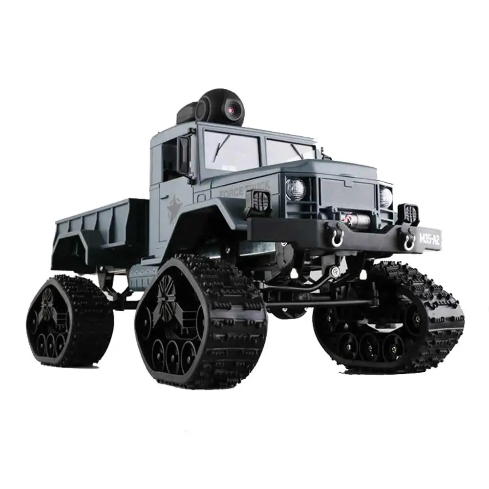 1:16 Full-scale RC Military Truck with WiFi HD Camera FPV Real-time Transmission 4WD Replaceable Tire High Speed RC Car