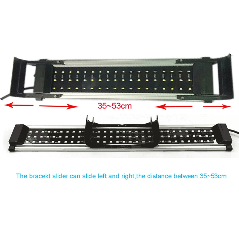 

Aluminum alloy LEDs Aquarium Lighting Aquatic Plant Light 30-50CM Extensible Waterproof Clip on Lamp For Fish Tank remote