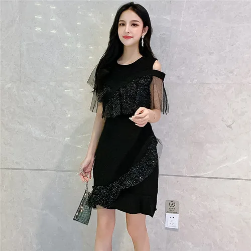 

Little fairy skirt chic suit skirt new mesh yarn temperament net red two-piece summer