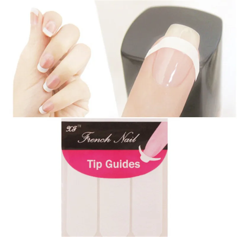 1 Pack French Manicure Tip Guides Strip Nail Art Toes Manicure Nail Art