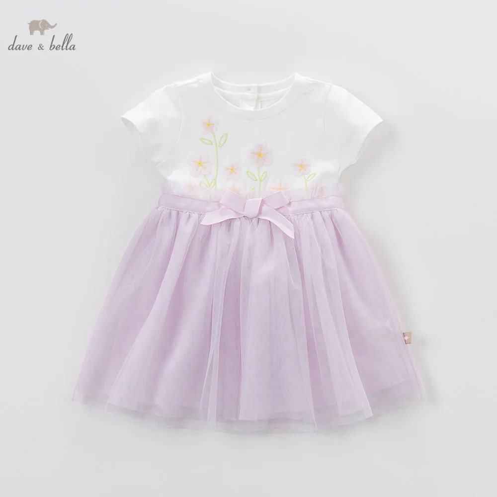 

Dave bella summer baby girl bow princess dress baby wedding costume kids birthday clothes girls lolita children dress DB4962