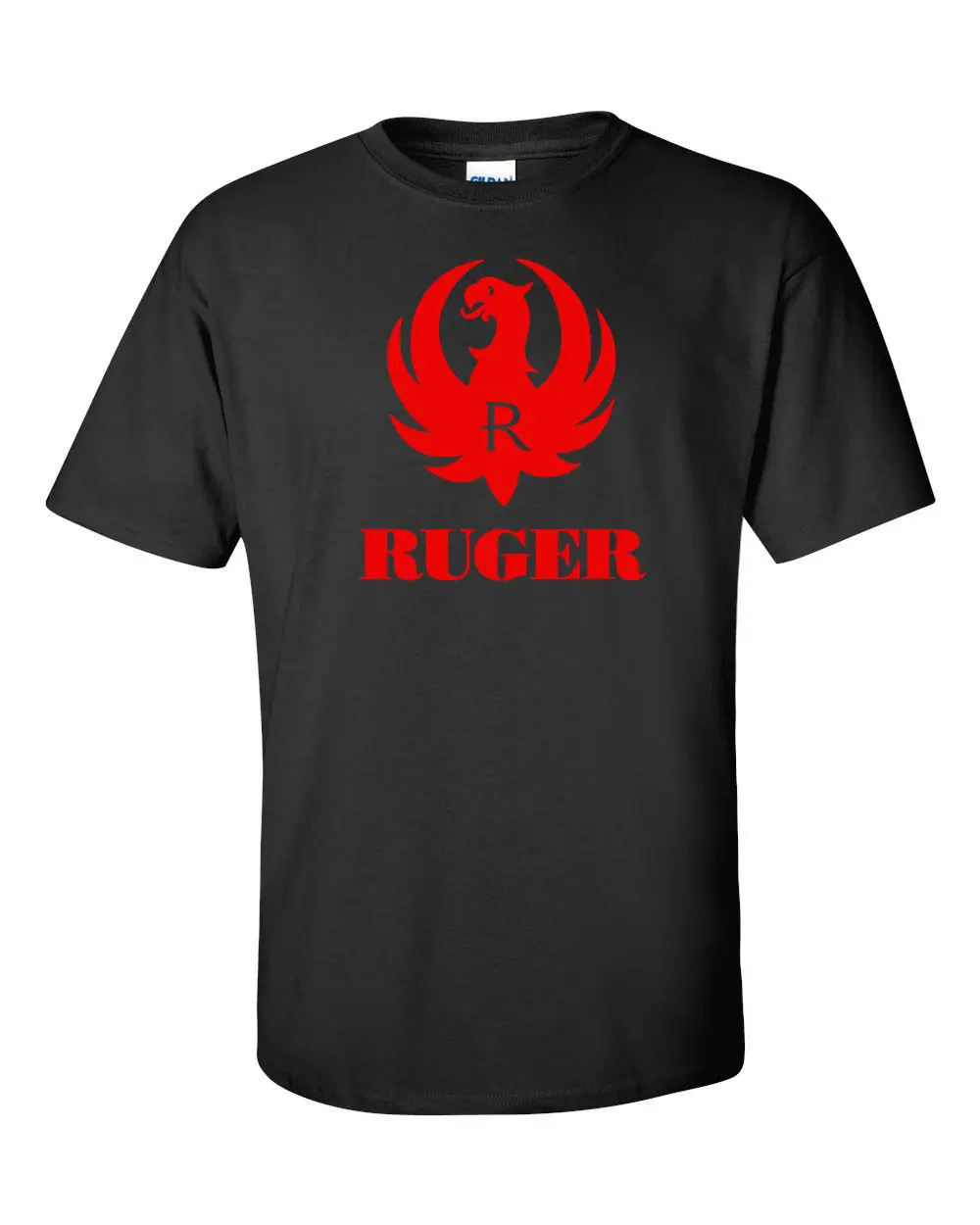 Футболка с красным логотипом Ruger 2nd Amendment Pro Gun Brand Tee Firearms Rifle Pistol новая Подарочная
