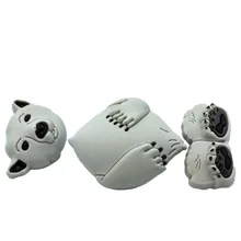  1set Cool 3D Animals Balls PVC Shoe Charms Dragon Lion Decorations Bear Accessories Mermaid Snakes Shoe Ornaments Kids Gift 