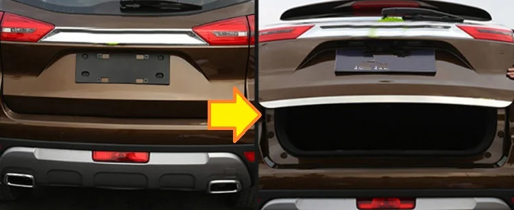 Для Geely Atlas, Boyue, NL3, SUV, Proton X70, Emgrand X7 Sports, крышка багажника автомобиля яркая панель
