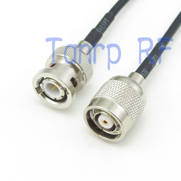 

6in RP-TNC male ( hole pin) plug to BNC male plug RF connector adapter 15CM Pigtail coaxial jumper cable RG174 extension cord