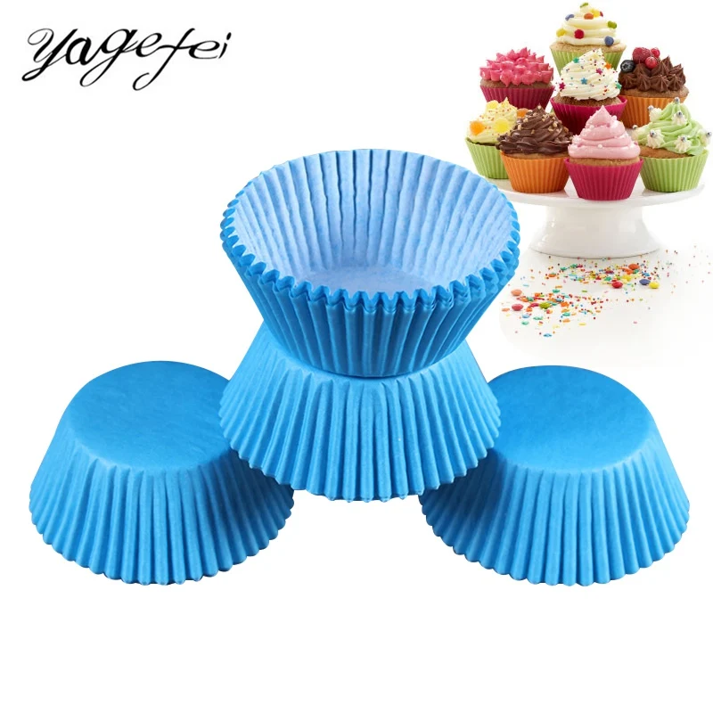 100Pcs Set Paper Cake Cup Baking Muffin Box Cup Party Tray
