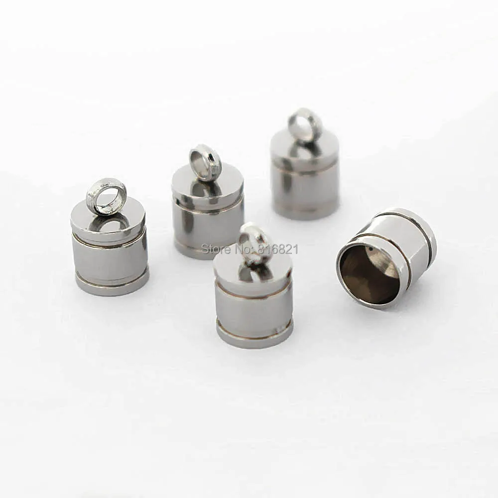 Buy 6.2mm Stainless Steel Cord Crimp Ends Caps