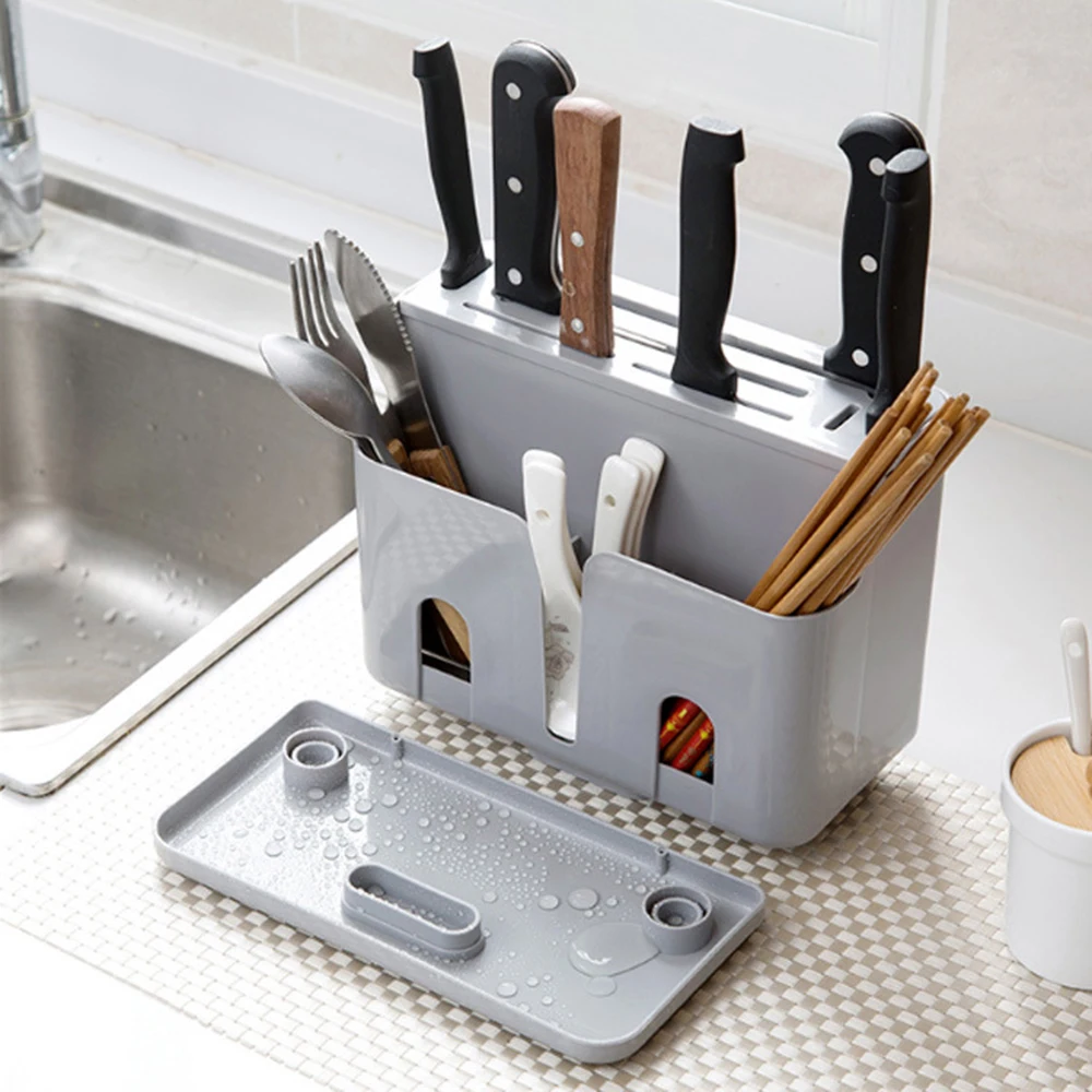 Creative Multifunctional Hollow Kitchen Storage Organizer Holder Rack for Chopsticks Knife Tableware Kitchen Accessories