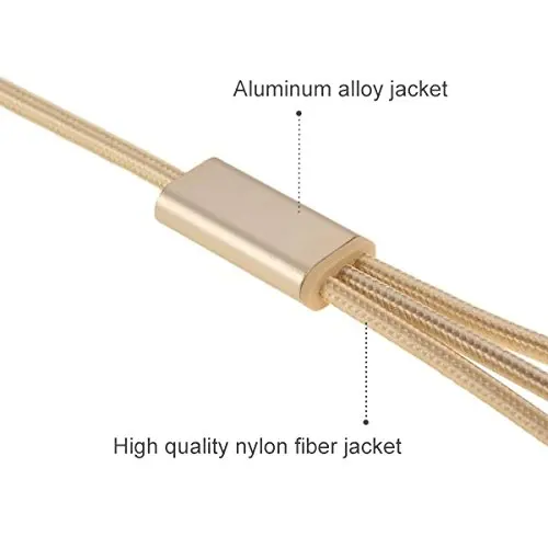 Новый дизайн 100 см 3 в 1 premium оплетка Кабель USB для iPhone 6/5/iPad и Samsung Android зарядки|samsung