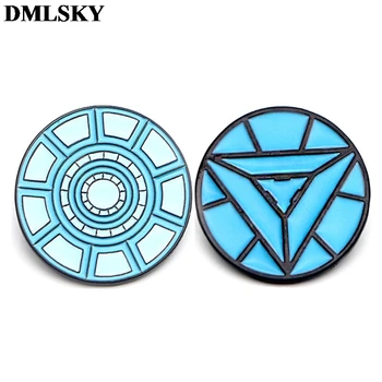 

DMLSKY 20pcs/lot Man Nuclear Reactor Art Enamel Pins and Brooches Lapel Pin Backpack Bags Badge Clothing Decoration M3552