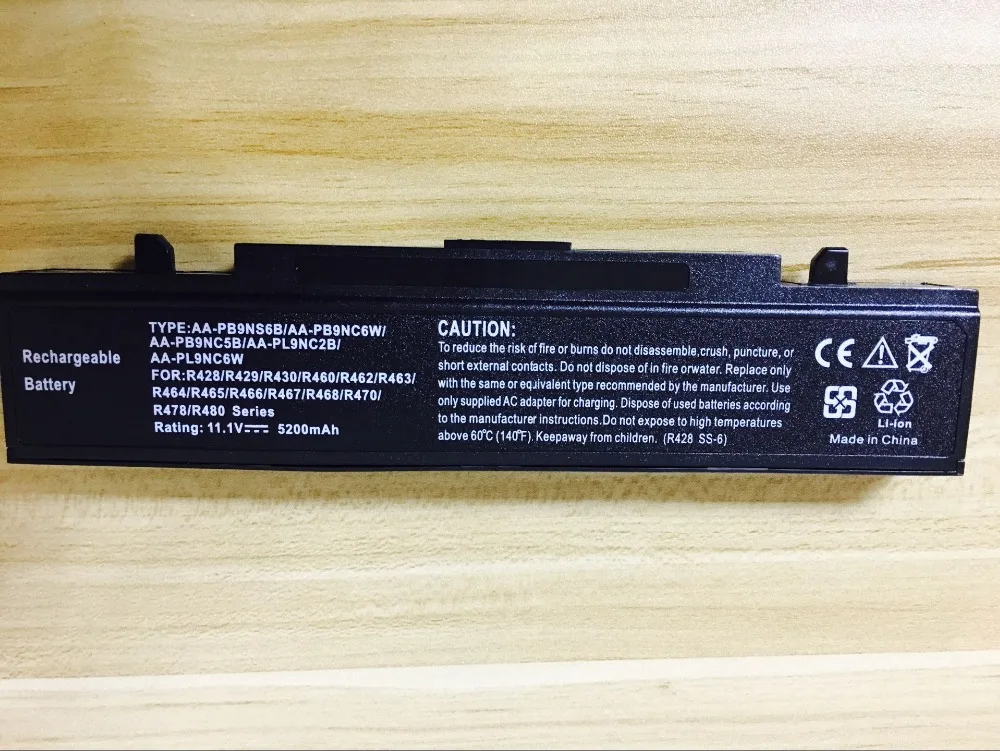 

New laptop battery For SAMSUNG NP305E7A NP350E4C NP350E7C NP350V5C NP355E7C R428 R478 AA-PB9NS6B 11.1V 5200mAh