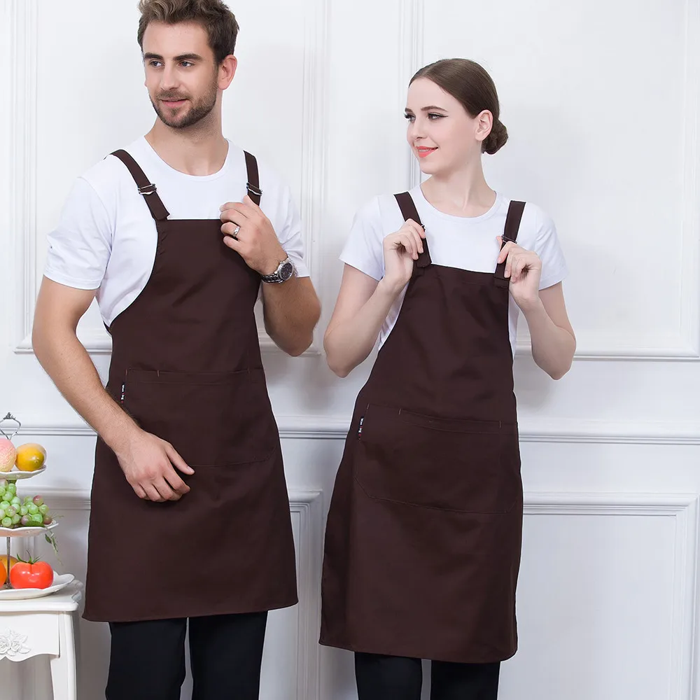 Высокое качество унисекс кухня отель кофе магазин пекарня шеф-повара официанта униформа для уборки рабочая одежда без рукавов "H" фартуки