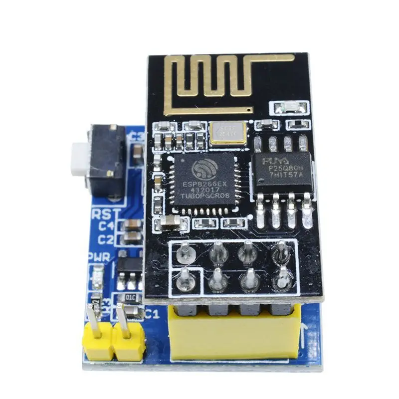 ESP8266 ESP-01S Serial Wireless Transceiver+DHT11 Temperature Humidity Monitor Shield Sensor Wifi Module Adapter Board#8