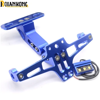 

CNC Motorcycle Rear License Plate Mount Holder with LED Light For Yamaha YZF R1/R125/R15/R1M/R25/R3/R6 FZ1 FZ6 FZ8 FJR 1300