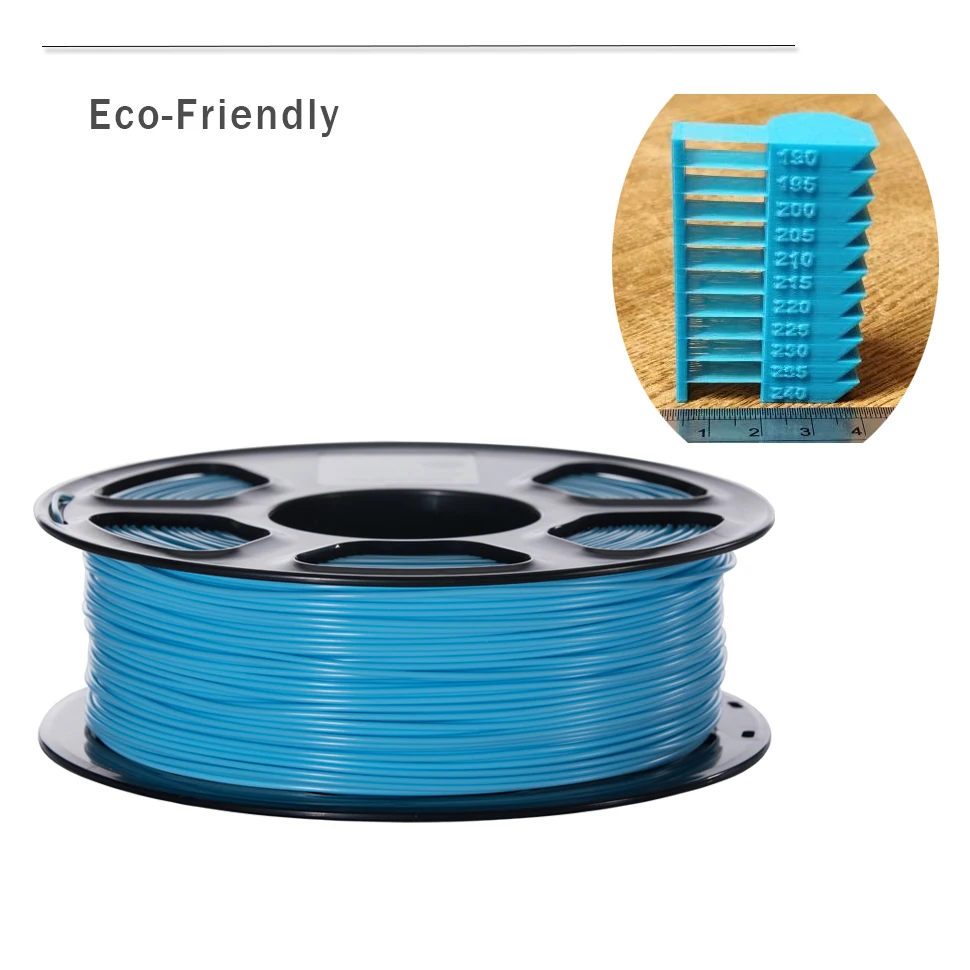 3D-принтер PLA Filament 1,75 мм для 3d принтера s, 1 кг(2.2lbs)+/-0,02 мм прозрачный-синий цвет