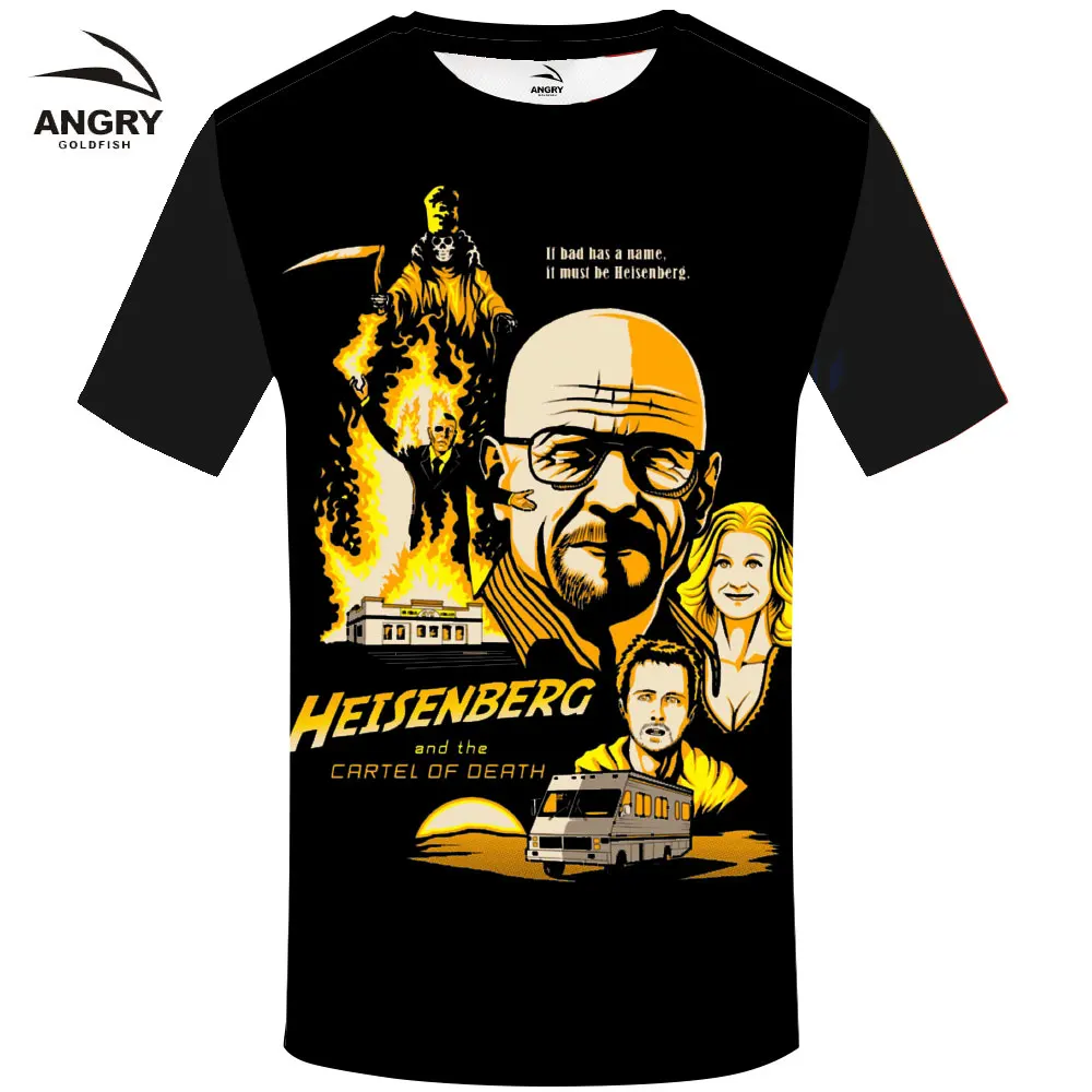 

movie game T-shirt Breaking Bad Shirts Cool Tshirt Military Clothes Gun Tees Tops Men 3d T shirt 2018 Cool Tee