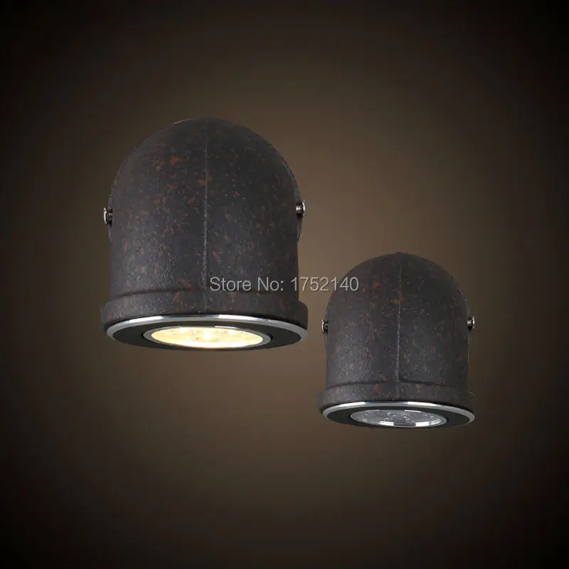 title led wall lamp 3w,wrought iron diameter 9cm water pipe wall lamp,vintage industrial retro balcony stair lighting
