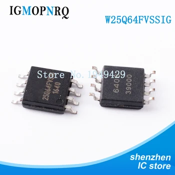 

5pcs/lot W25Q64FVSSIG W25Q64FVSIG 25Q64FVSIG 25Q64, 64M-BIT FLASH 8M X 8 SPI SOP8 BUS SERIAL new