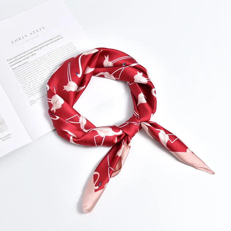 

New Summer Beach Fashion Clothes Accessories Women Floral Vintage Scarf Head Kerchief Neck Elegant Square Neckerchief