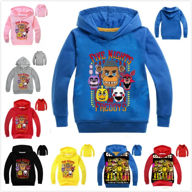 Детская осенняя одежда с принтом Five Nights At Freddys FNaF хлопковая верхняя для маленьких