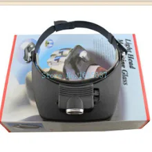 1.2X 1.8X 2.5X 3.5X ремонт часов очки увеличительное глаз Лупа с 3 светодиодный лампы