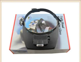 

Free Shipping 1.2X 1.8X 2.5X 3.5X Watch Repair Glasses Magnifying Eye Loupe With 3 LED Lamps