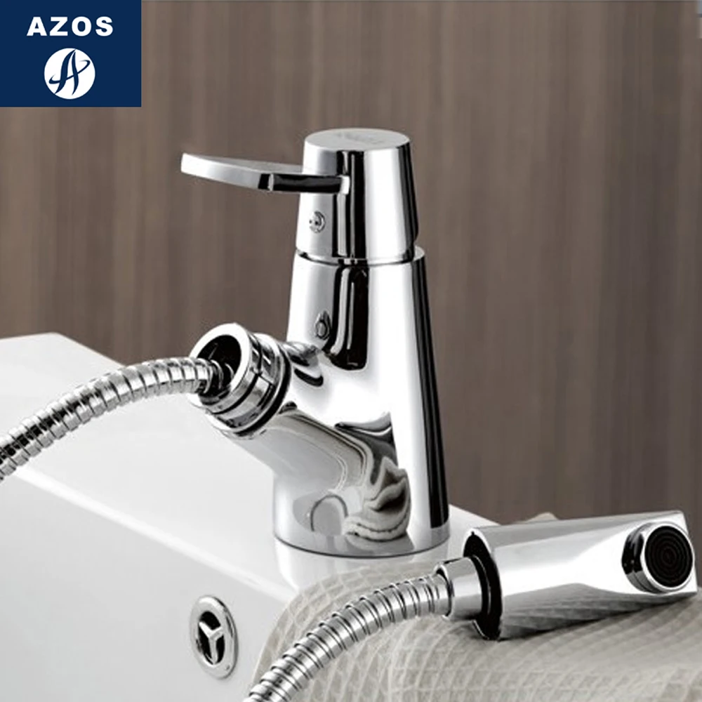 Modern Bathroom Faucet Pull Out Shower Head Nozzle Single Handle Swivel Spout Vessel Sink Mixer