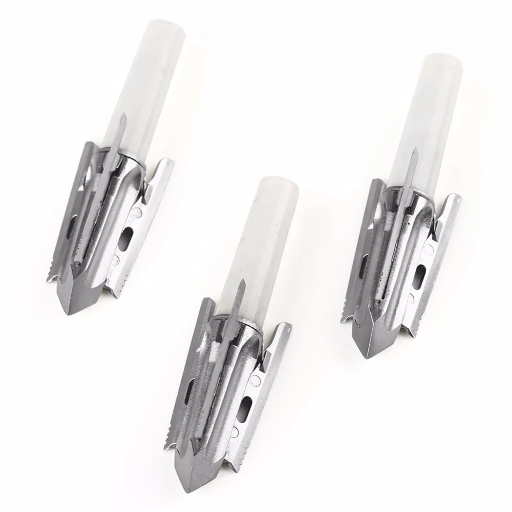 

3pcs Broadheads 3 Blade Broad Arrow Heads Arrows Stainless Steel Tips 100 Grain for Hunting Free Shipping