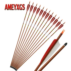 12pcs 31inch Archery 400 Spine Pure Carbon Arrow Turkey Feathers Replaceable Broadhead Compound Bow Shooting Hunting Accessories 12pcs 31inch Archery 400 Spine Pure Carbon Arrow Turkey Feathers Replaceable Broadhead Compound Bow Shooting Hunting Accessories