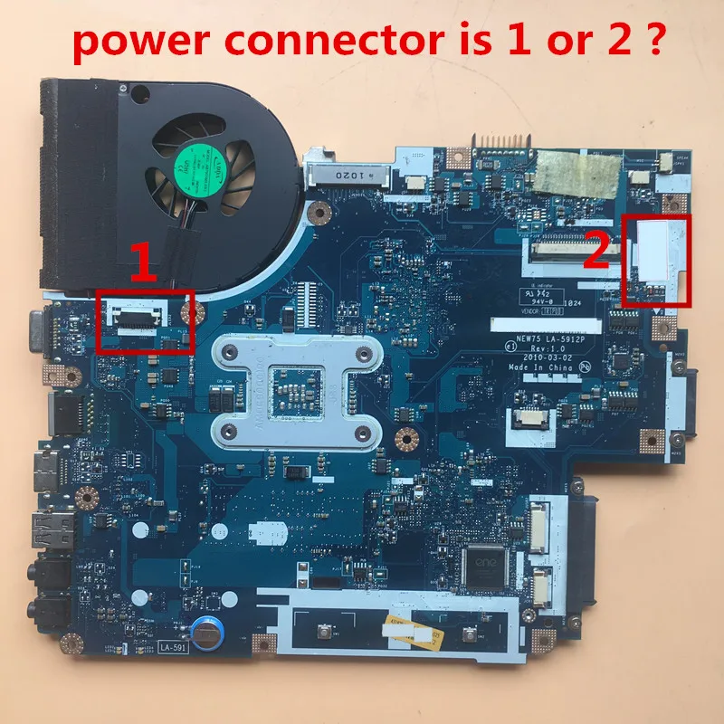 PALUBEIRA для acer aspire 5551 5552 LA-5912P+ радиатор = LA-5911P материнская плата для ноутбука DDR3 Протестирована