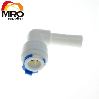 

1/4" 3/8 OD Hose Quick Connection Elbow Connector RO Water Reverse Osmosis Aquarium System Connector Fitting ST013