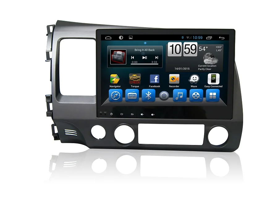 Cheap Navirider Android 8.1.0 octa core car dvd player for Honda Civic 2008 gps+glosnass multimedia head Unit stereo autoradio 1