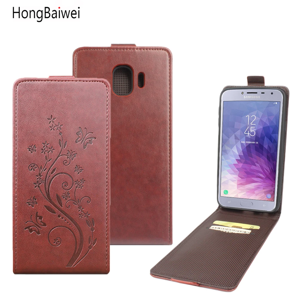 

Embossing Leather Case For Samsung J4 2018 Case Up Down Flip Case Shell For Samsung J6 2018 Cover Phone Cases Funda Bags Coque