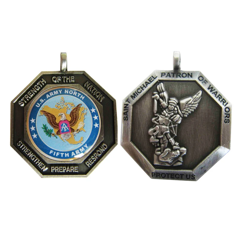 

Металлическая военная медаль США Amry North на заказ с печатным логотипом для продвижения k200187